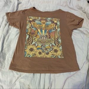 brown hippie tee
